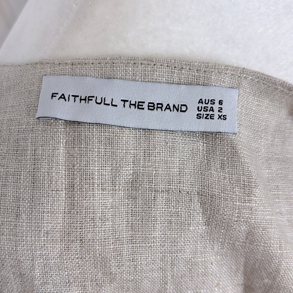 NWOT FAITHFULL THE BRAND Flax Linen Bustier Vest – Elegant & Timeless - Picture 6 of 8